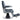 Antonio Stylish Classic Pin Stripe Black with White Feature Barber / Lash & Brow Chair Luxury Salon Furniture For Professional Beauty Spaces Aura Salon Furniture