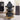 "Vintage and modern barber chairs side by side showing evolution of design"